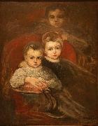 Karel Purkyne The Artists Children oil on canvas